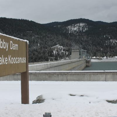 Libby dam on Lake Koocanusa and Kootenai River