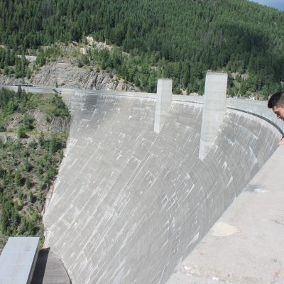 Dam on Hungry Horse Reservoir